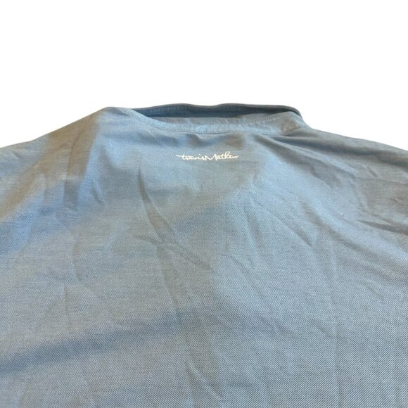 Travis Mathew Light Blue Polo Shirt Golf Cotton Blend Casual Classic Size XL - Picture 8 of 12